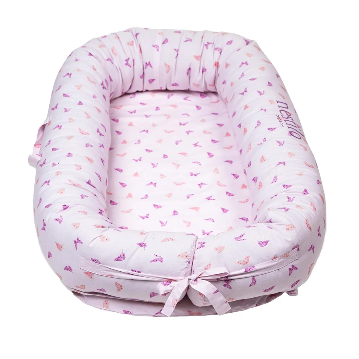 Butterfly Kisses Purple Mattress For Babies | Soft Cotton | Sleep Essential