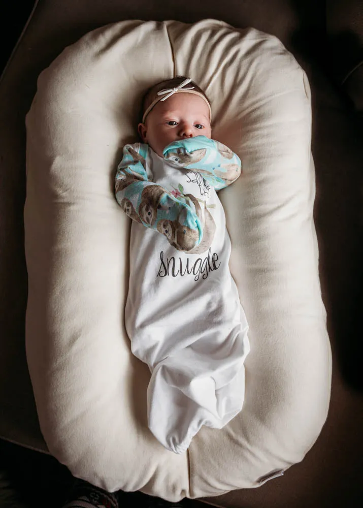 Sloth Baby Gown