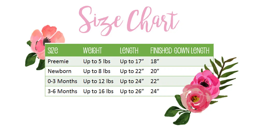Sloth Baby Gown